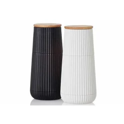Ad Hoc Scape Set Peper-zoutmolen Wit-zwart D5,8xh12,3cm