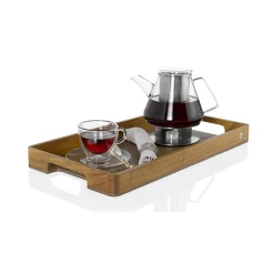 Ad Hoc Serve Houten Dienblad in Acacia en Notelaar 31x60xH5cm