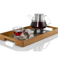 Ad Hoc Serve Houten Dienblad in Acacia en Notelaar 31x60xH5cm