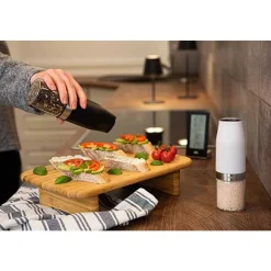 ADE Elektrische Peper-zoutmolen Zwart D6xh18,3cm - Incl. Batterijen