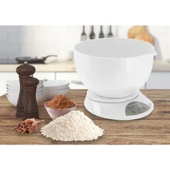 ADE Keukenweegschaal Angelina Met Bowl 24,2x22,6xh17cm Incl. 1x Cr2032