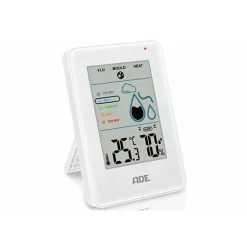 ADE Thermo- En  Hydrometer Wit Met Schimmel Alarm 11,5x8xh2cm