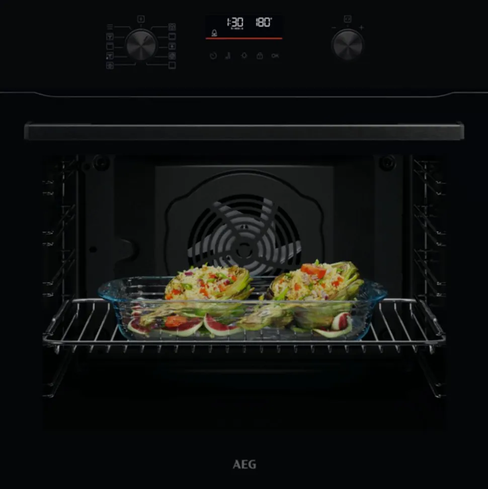 AEG NBU5P40SK 5000 SurroundCook Heteluchtoven met pyrolysereiniging