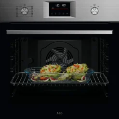 AEG NBU5P40SM 5000 SurroundCook Heteluchtoven met stoomondersteuning met pyrolysereiniging