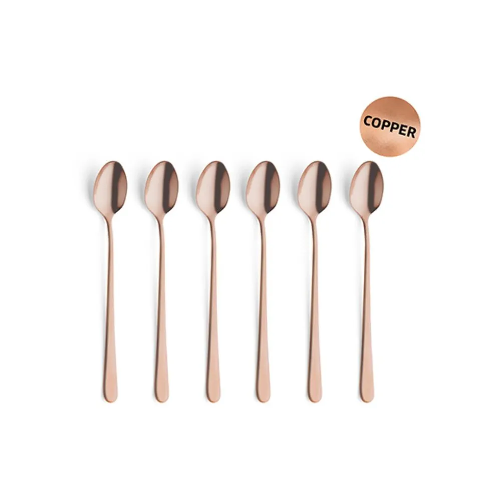 Amefa Austin Vintage Copper Icetealepel Set6