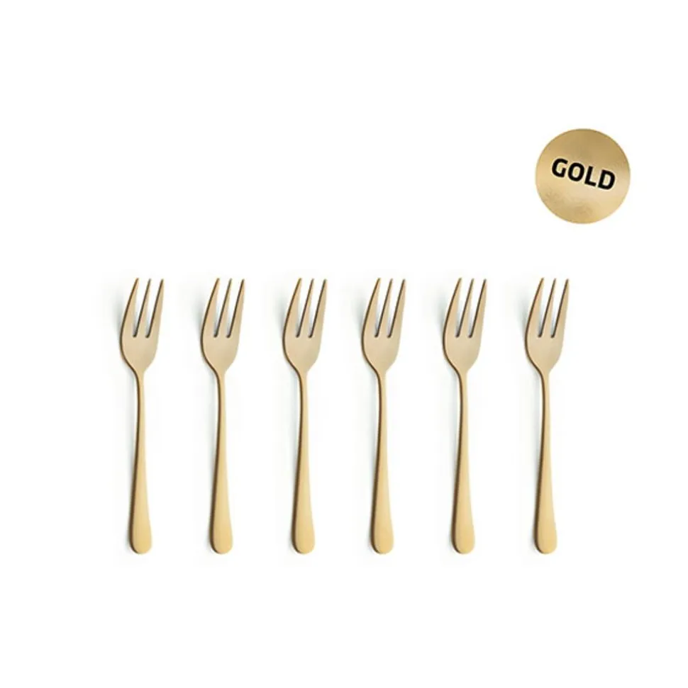 Amefa Austin Vintage Gold Gebakvorken Set6