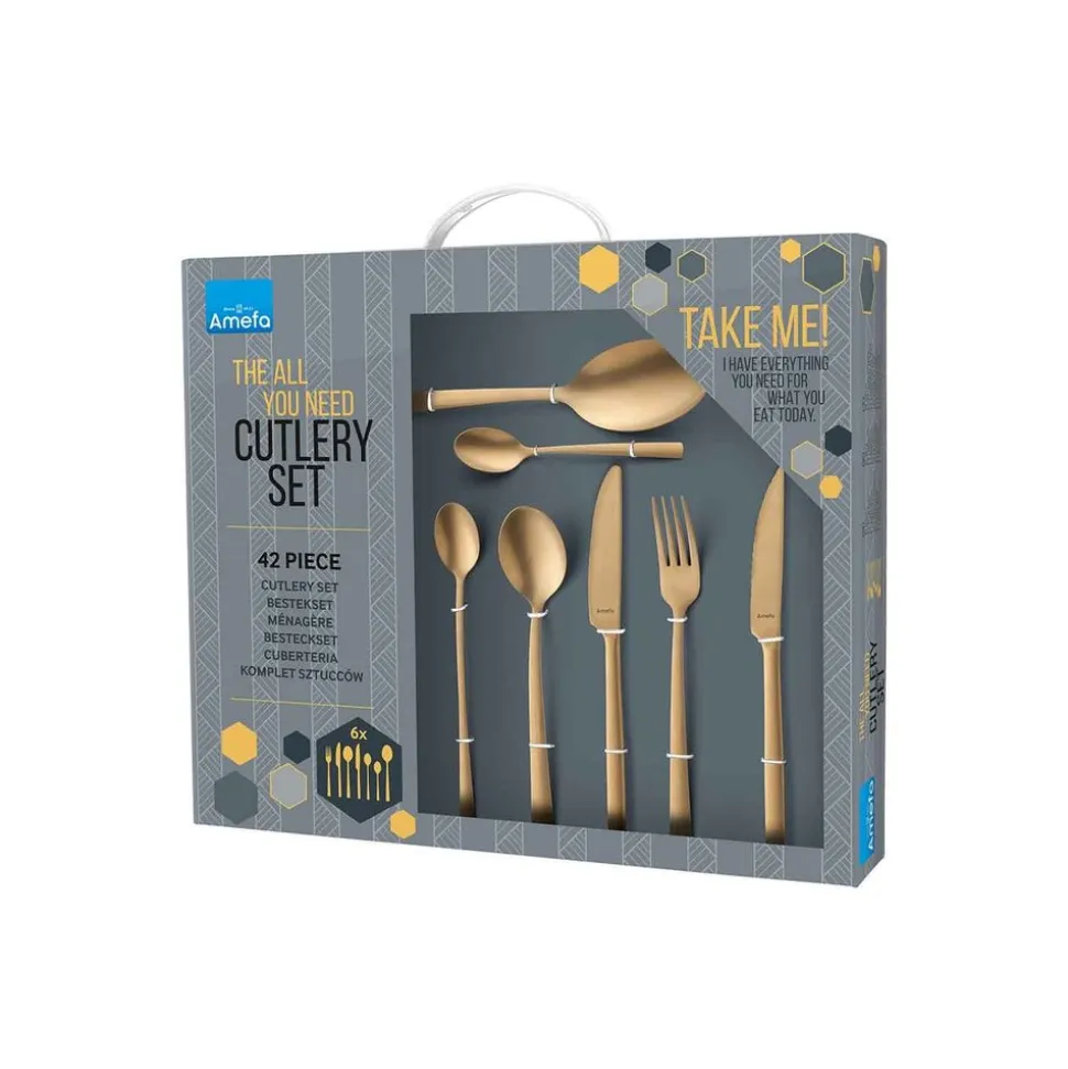 Amefa Manille Gold Bestekset 42delig