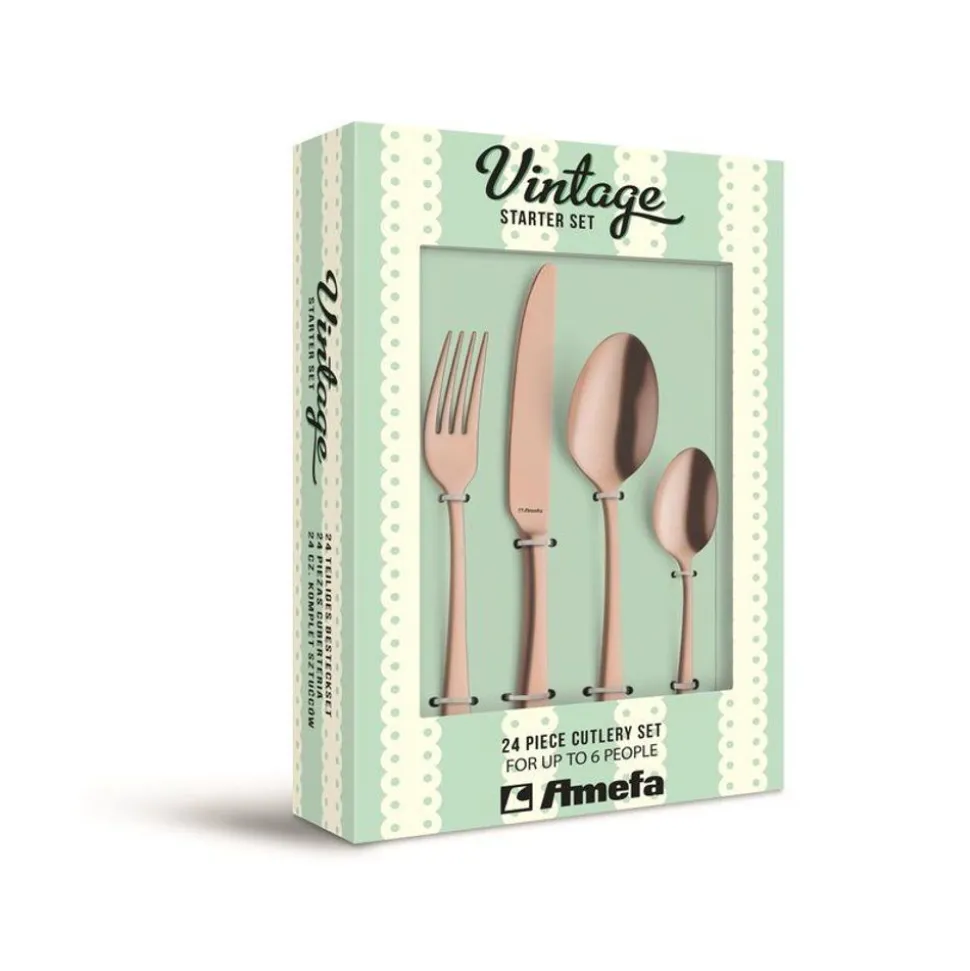 Amefa Vintage 24 Delige Bestekset Copper Giftbox