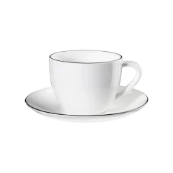 Asa à table ligne noire cappuccino kop met schoteltje ( 250ml)