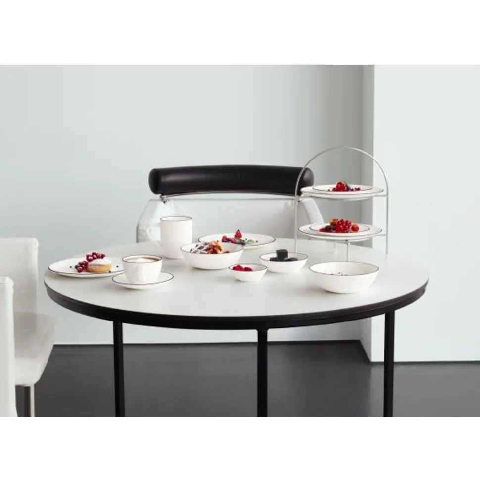 Asa à table ligne noire espressokopje met schotel