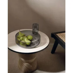 Asa Ajana Serveerkom glas D30cm H8cm Grey