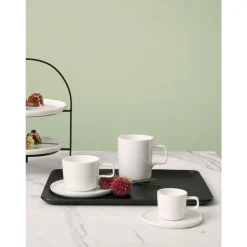 Asa Dienblad rechthoekig 36x28cm H1,5cm wilgenhout zwart