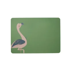 Asa Kids Placemat lederlook 46x33cm  Fiona Flamingo
