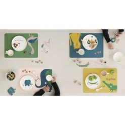 Asa Kids Placemat lederlook 46x33cm  Fiona Flamingo