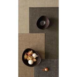 Asa Linen Optic Placemat 46x33cm Shadow
