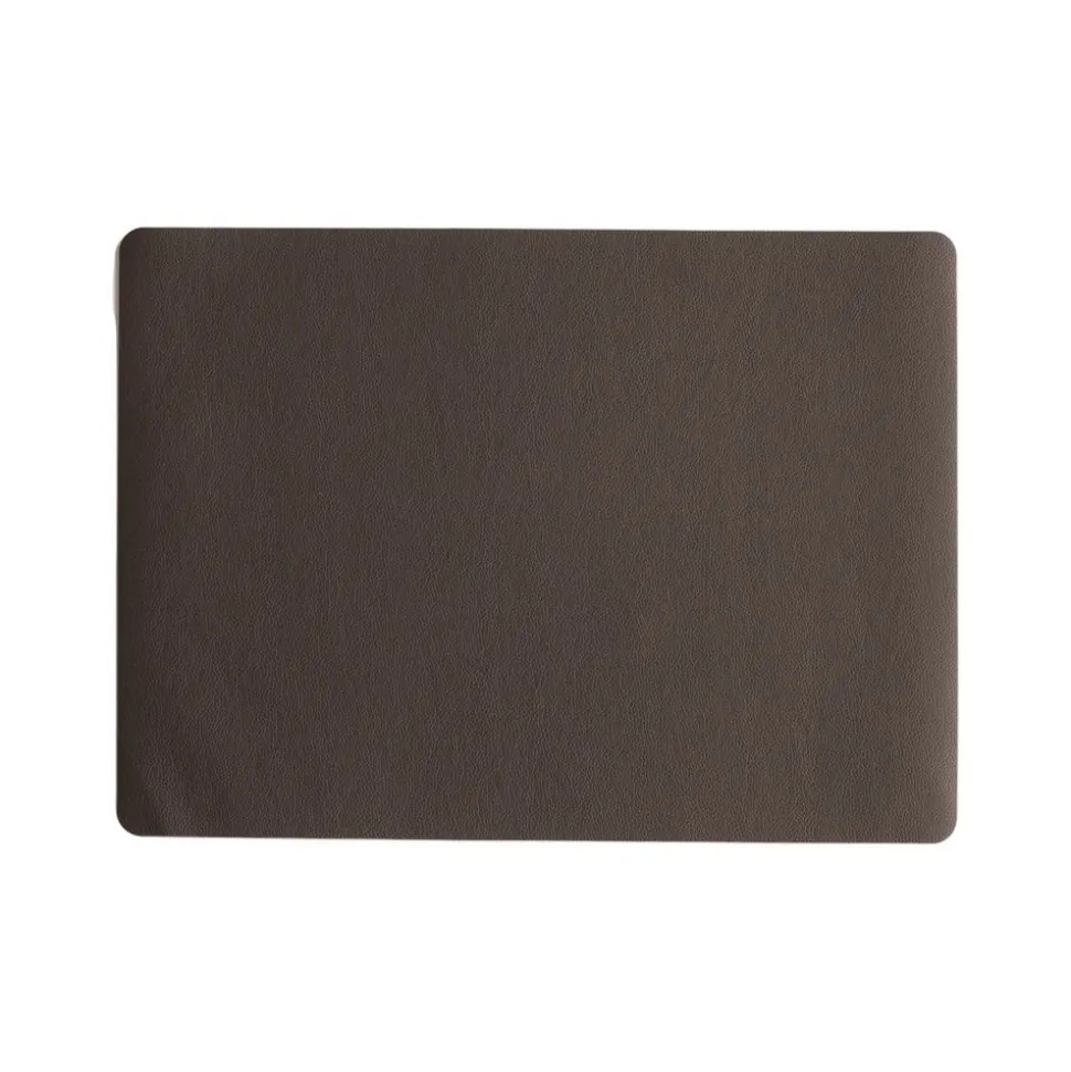 Asa Placemat lederlook 46x33cm Chocolate