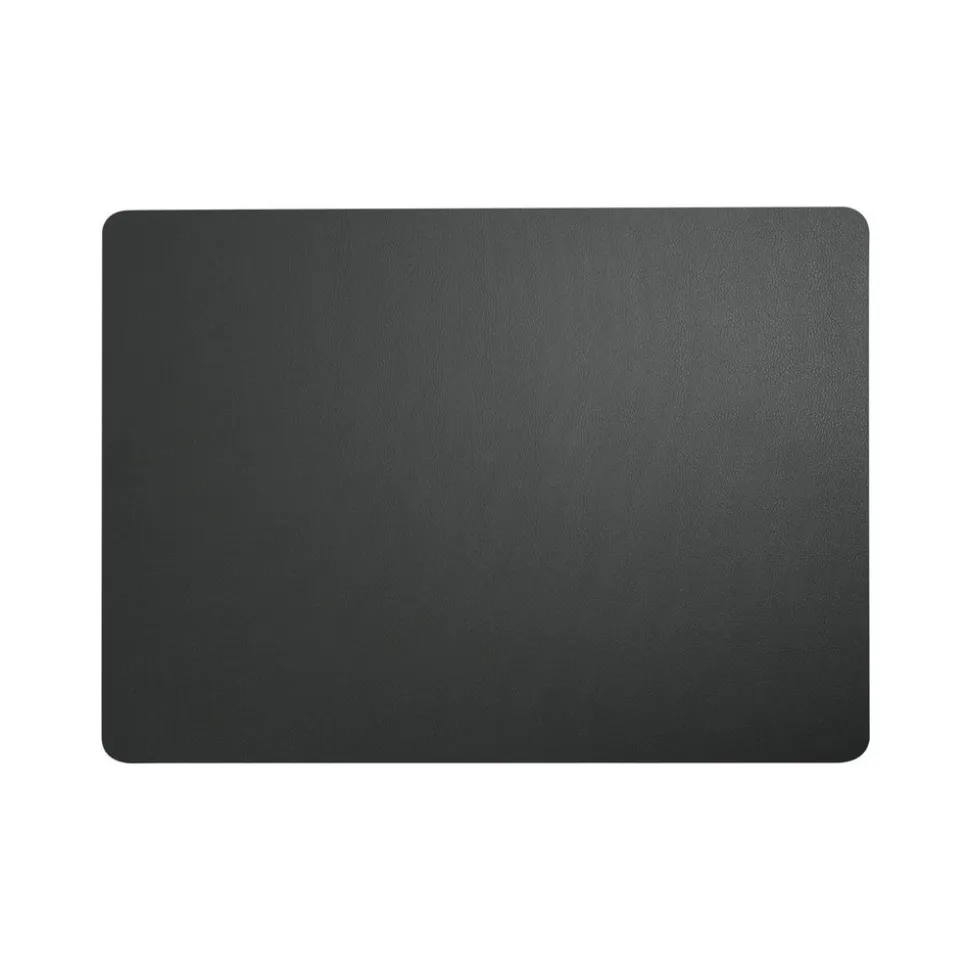 Asa Placemat lederlook 46x33cm Basalt