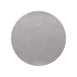 Asa Placemat Vegan Leather rond 38cm Silver Cloud