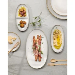 Asa Saisons ovaal bord  31X18cm H2cm Sand