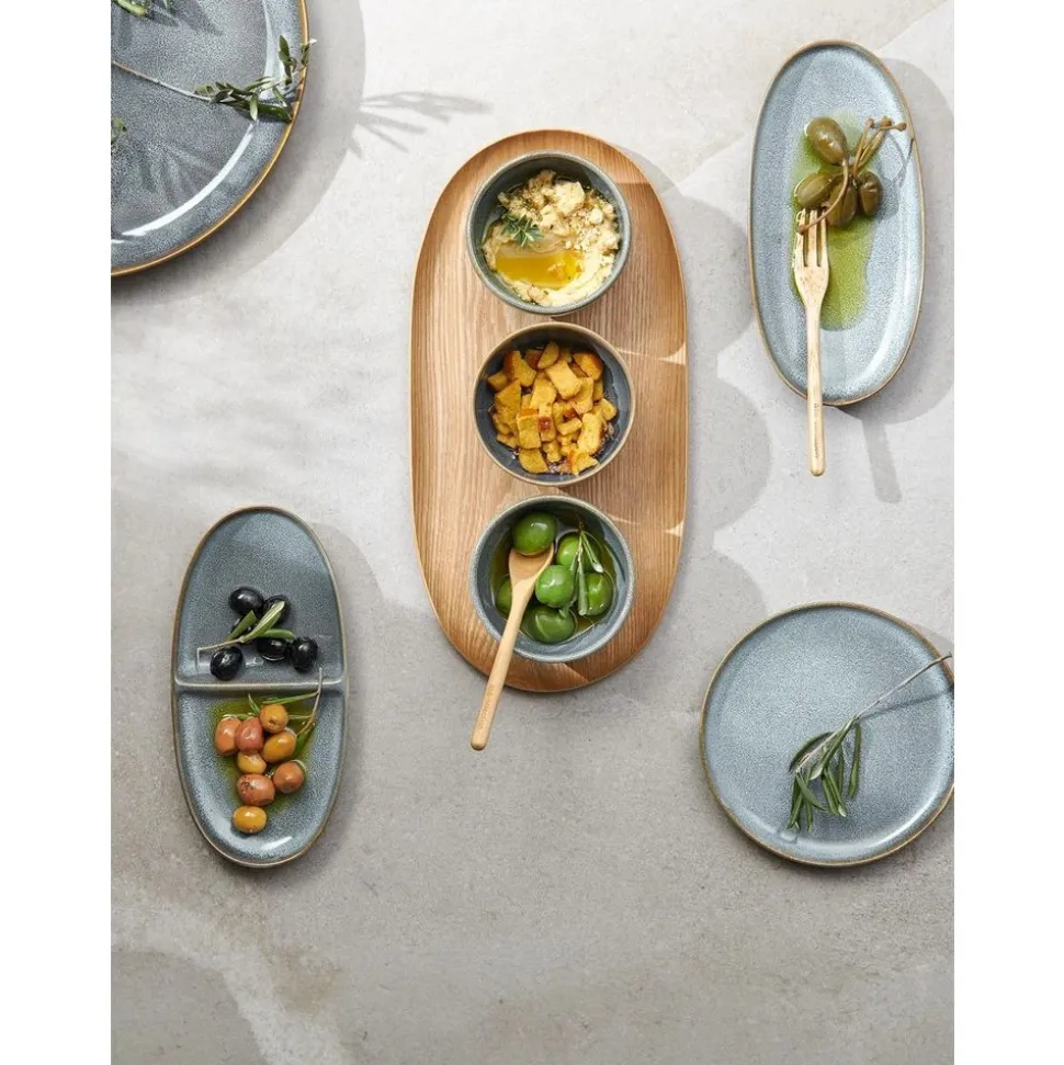 Asa Saisons Ovaal bord 31X18cm H2cm Denim