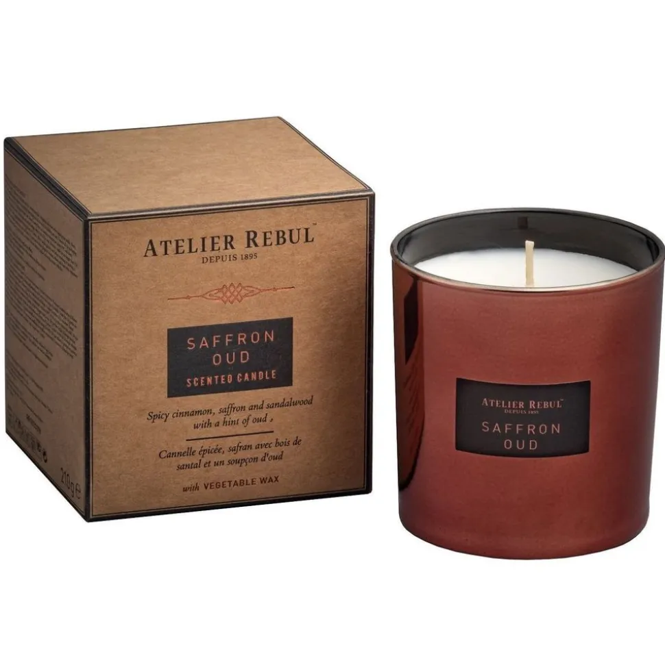 Atelier Rebul Saffron Oud Geurkaars 210g