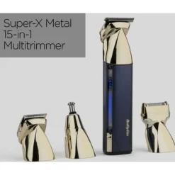 Babyliss Super-X Metal Series 15 in 1 multitrimmer (goud/blauw)