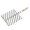 Barbecook dubbel rechthoekig rooster uit chroom en hout 36x34cm FSC 100%