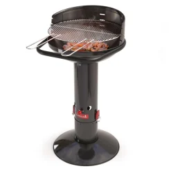 Barbecook Loewy 50 houtskoolbarbecue uit email zwart Ø 47.5cm H 99cm