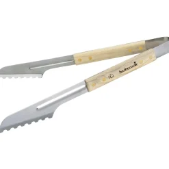 Barbecook Luxe tang uit rvs en rubberhout 40cm FSC 100%