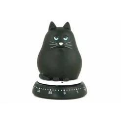 Bengt EK Design Kookwekker Zwarte Kat D7,9xh10,5cm