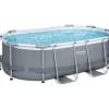 Bestway Frame Zwembad Power Steel 305x200x84 cm - Ovaal