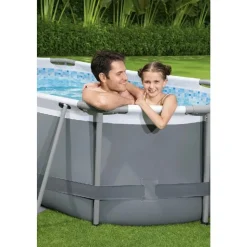Bestway Frame Zwembad Power Steel 305x200x84 cm - Ovaal