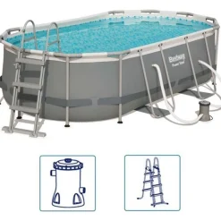 Bestway Zwembad Power Steel met filterpomp 427x250x100 cm