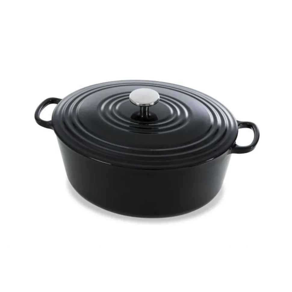 BK Bourgogne Stoofpot Ovaal 32cm Jet Black