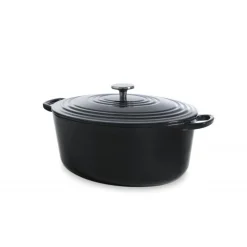 BK Bourgogne Stoofpot Ovaal 32cm Jet Black