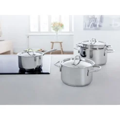 BK  Profiline steelpan 14 cm met deksel