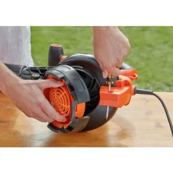 Black & Decker 3000W 3IN1 bladblazer met ruggedragen opvangzak