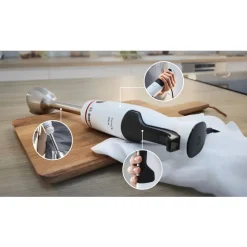 Bosch MSM4W210 Serie 4 Staafmixer ErgoMaster 600 W Wit, Zwart grijs