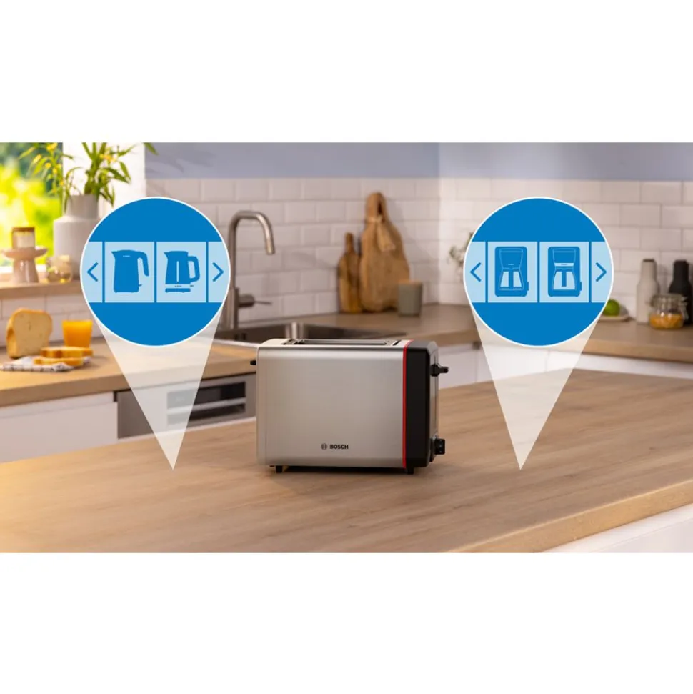 Bosch TAT5M420 Toaster Compact MyMoment RVS