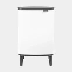 Brabantia Bo Hi afvalemmer 12 liter met kunststof binnenemmer White