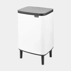 Brabantia Bo Hi afvalemmer 12 liter met kunststof binnenemmer White