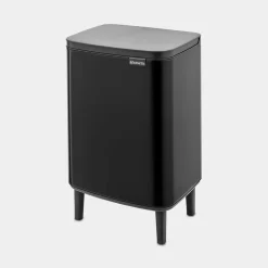 Brabantia Bo Hi afvalemmer 12 liter met kunststof binnenemmer Matt Black