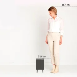 Brabantia Bo Hi Afvalemmer 4L Matt Black