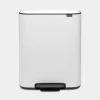 Brabantia Bo Pedaalemmer 2x30l White