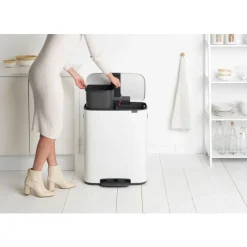 Brabantia Bo Pedaalemmer 2x30l White