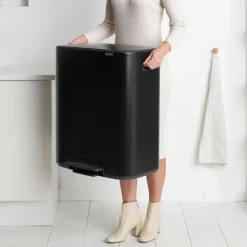 Brabantia Bo Pedaalemmer 2x30L Matt Black