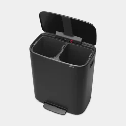 Brabantia Bo Pedaalemmer 2x30L Matt Black