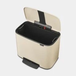 Brabantia Bo pedaalemmer 36 liter met kunststof binnenemmer Soft Beige