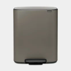 Brabantia Bo Pedaalemmer 2x30L Platinum