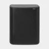 Brabantia Bo Touch Bin afvalemmer 60 liter met kunststof binnenemmer Matt Black